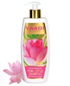 Vaadi Herbal Pink Lotus Shampoo With Honeysuckle Extract - Color Preserving 350 ml